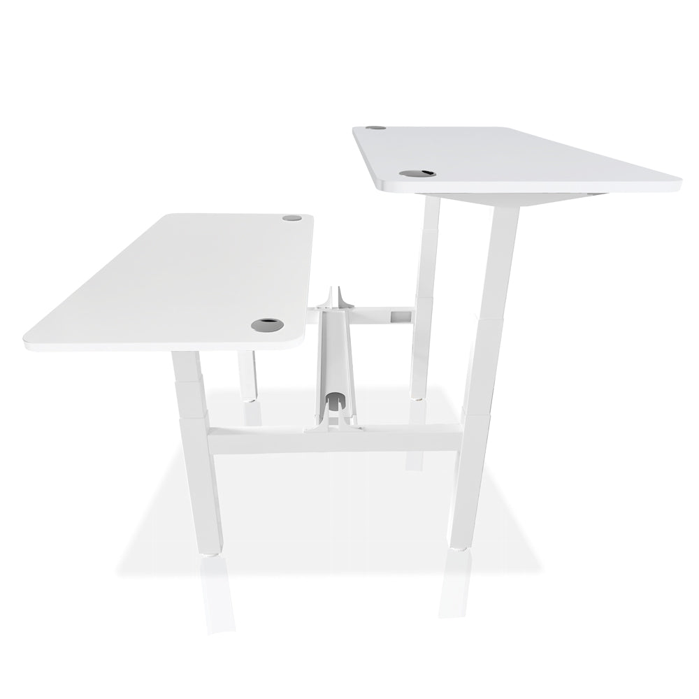 Bureau assis debout DUO KQUEO blanc