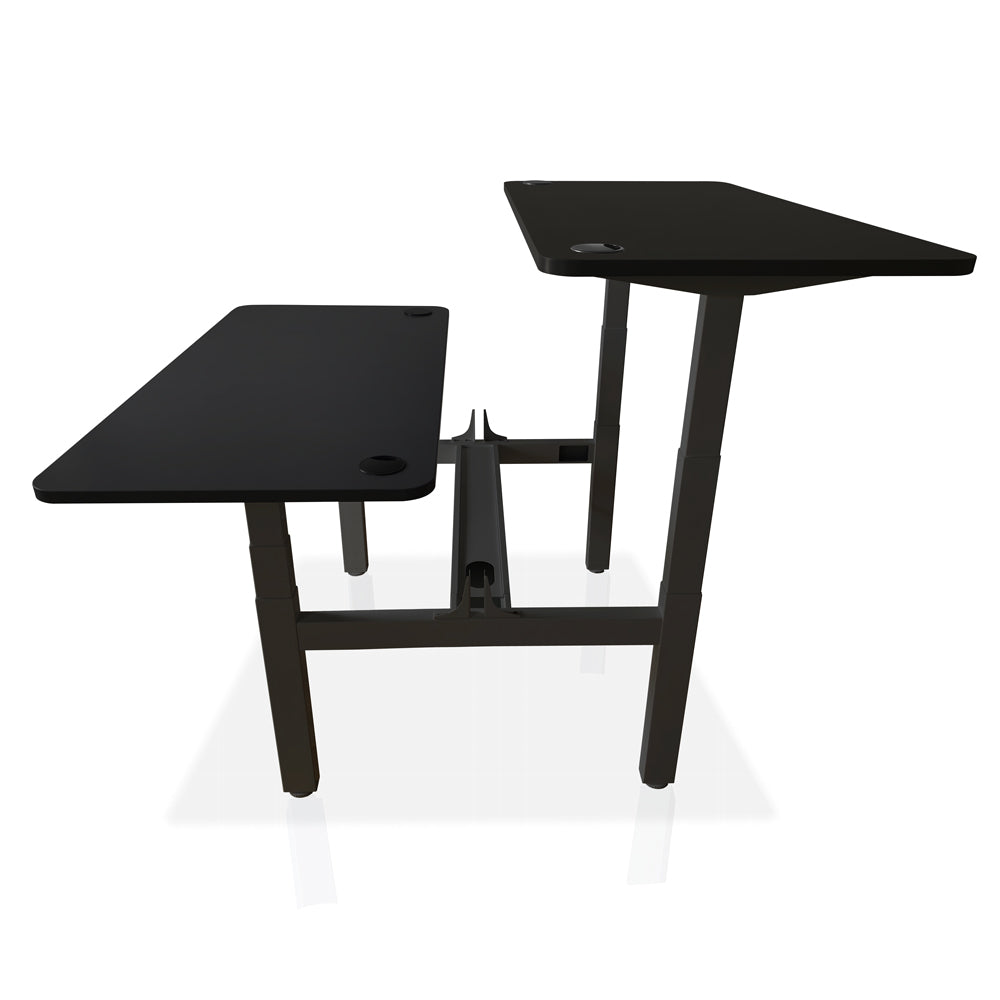 Bureau assis debout DUO KQUEO noir