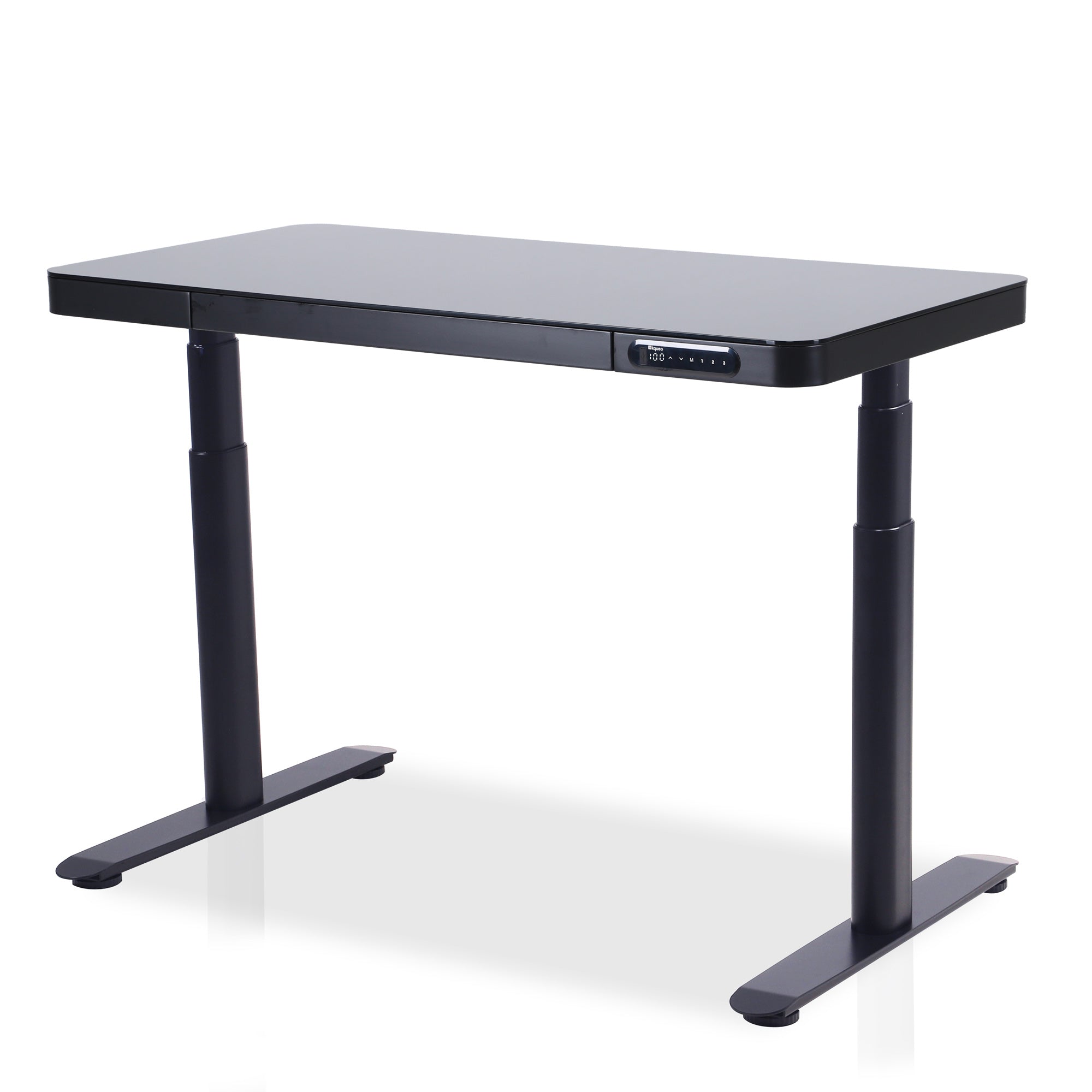 Bureau assis debout Dynamic Circle Connect KQUEO noir 120 cm