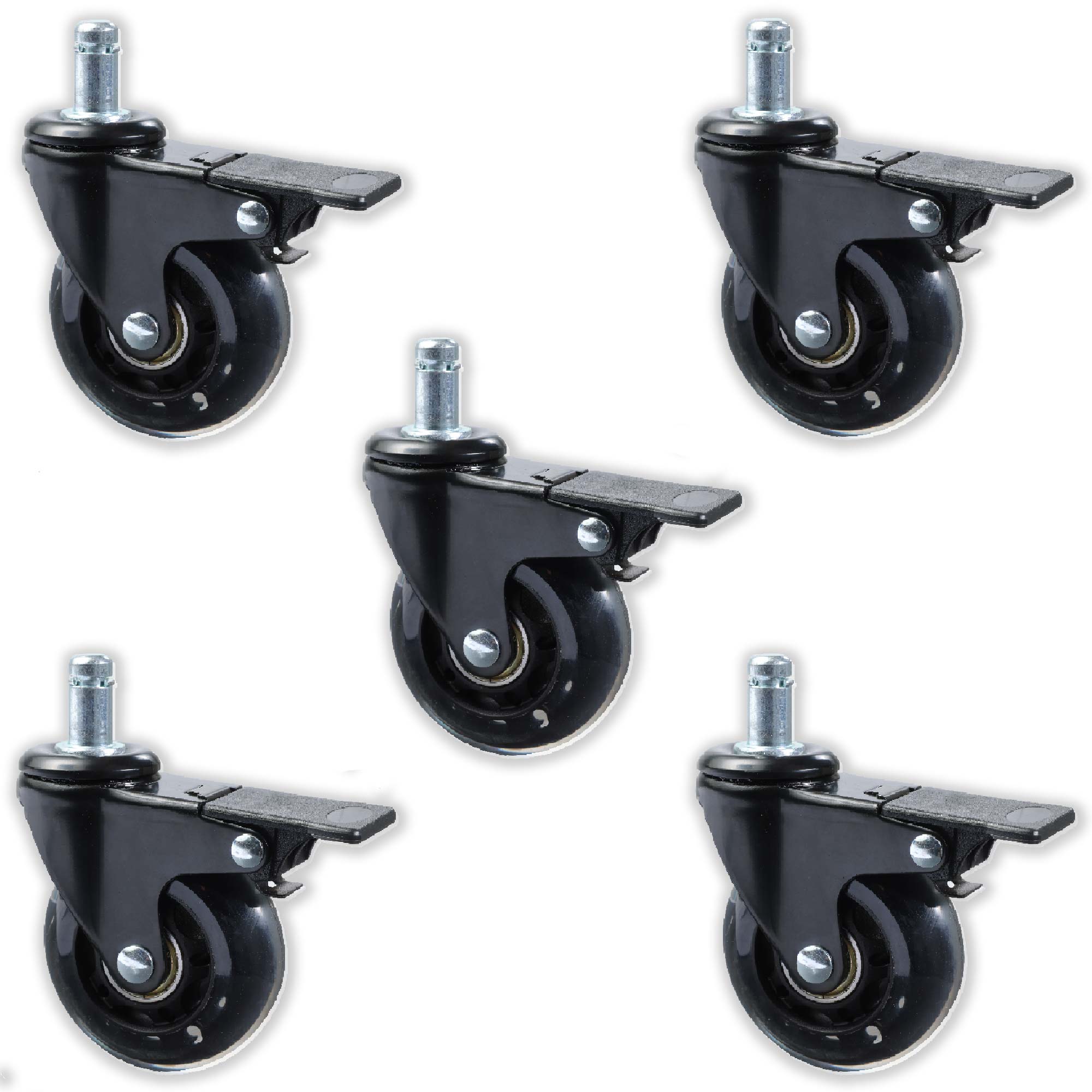 roue roller noire chaises ergonomiques KQUEO