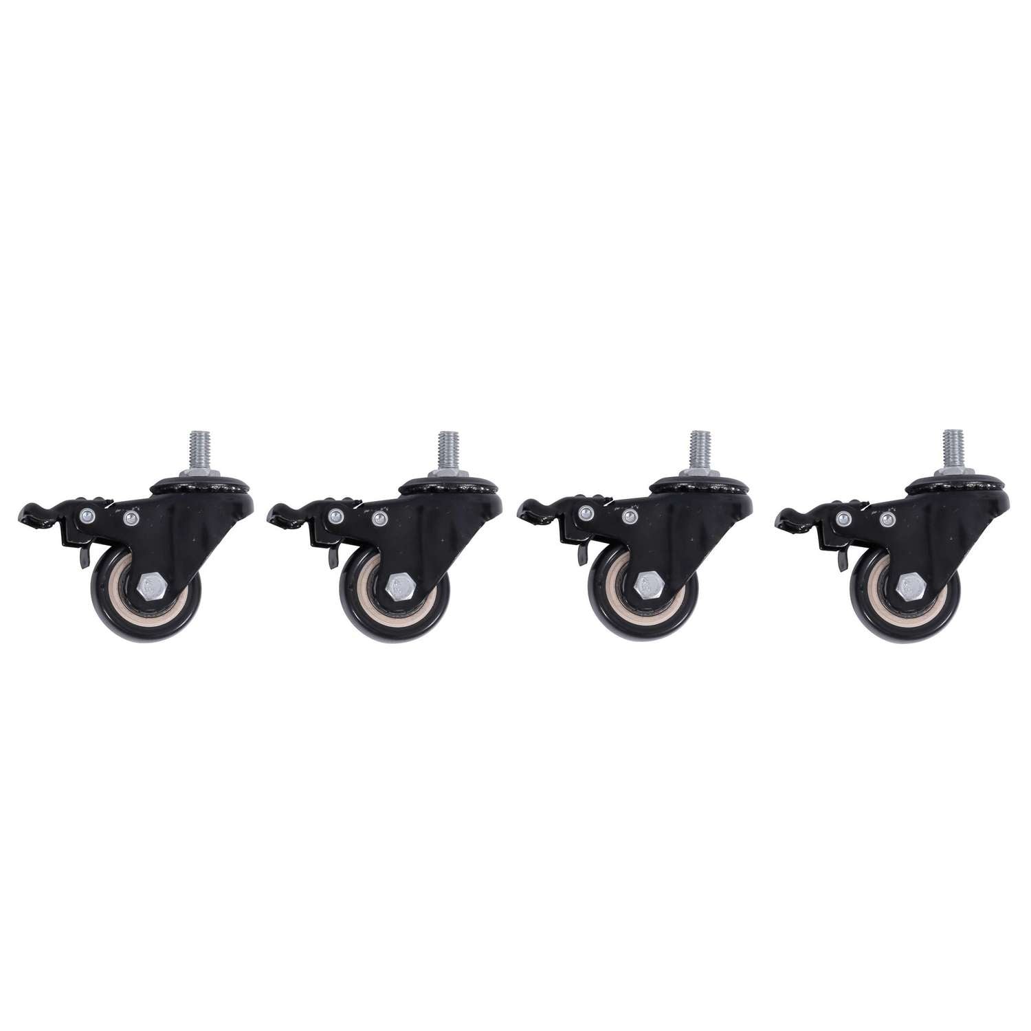 roues noires x4 en acier bureau assis debout KQUEO
