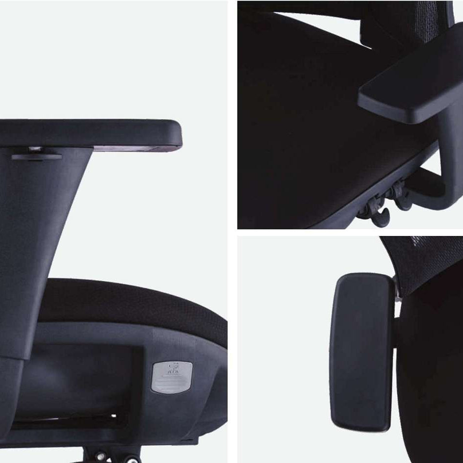 Zoom assise chaise ergonomique WAVE