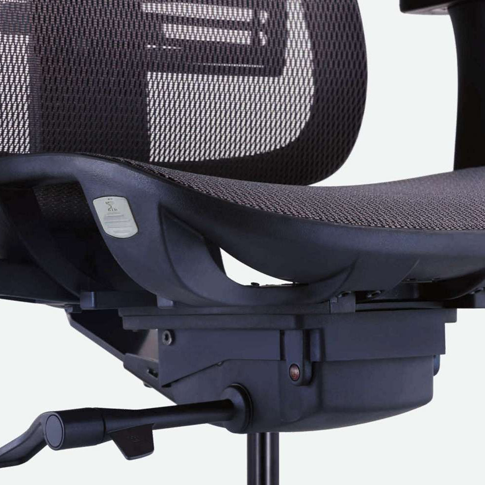 Zoom sur l'assise de la chaise WAVE