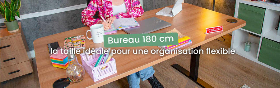 Bureau 180 cm : la taille idéale pour une organisation flexible
