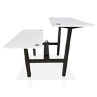 Bureau assis debout DUO KQUEO noir et blanc