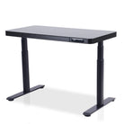 Bureau assis debout Dynamic Circle Connect KQUEO noir 120 cm