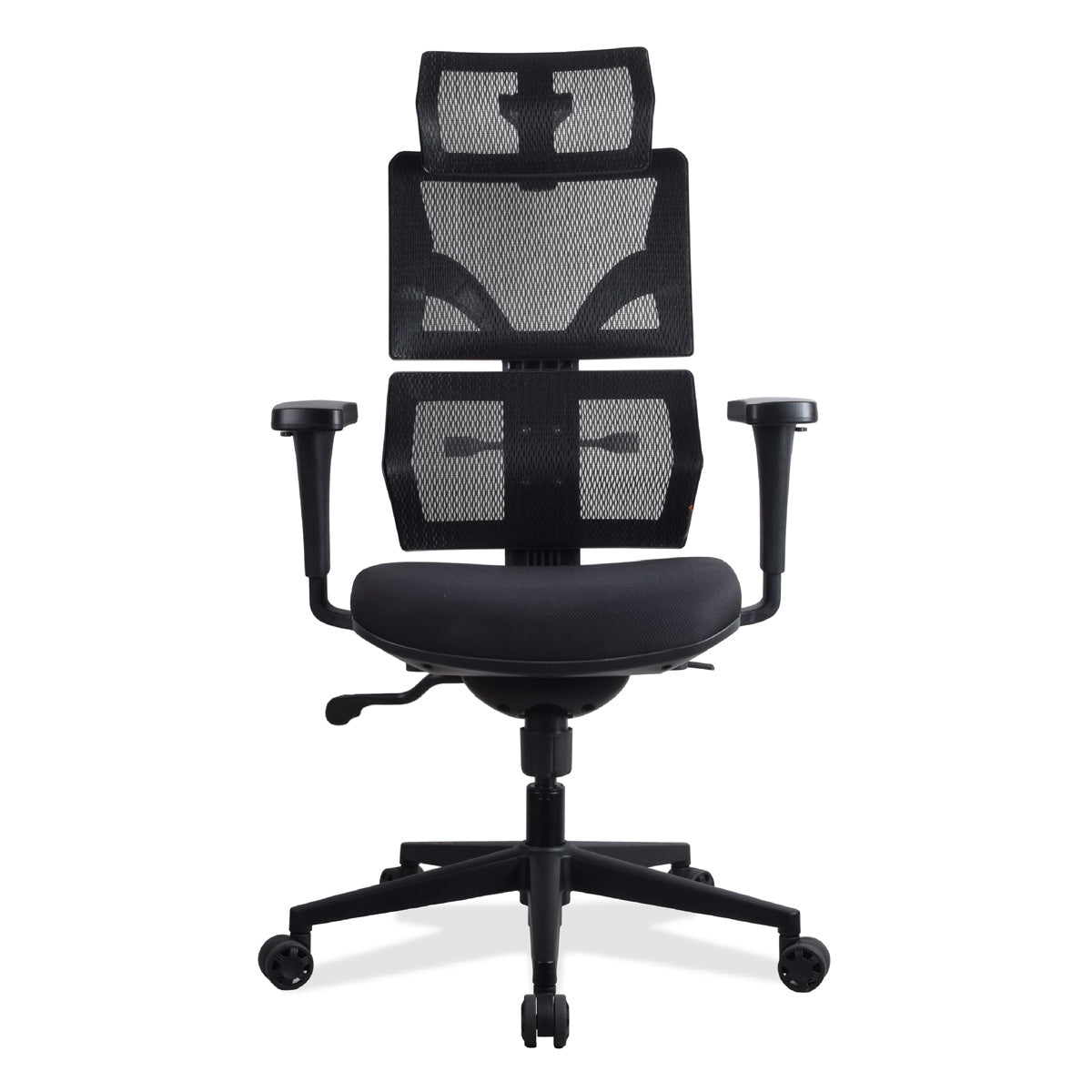 chaise ergonomique ELENA multi réglage noire KQUEO