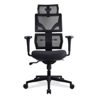 chaise ergonomique ELENA multi réglage noire KQUEO