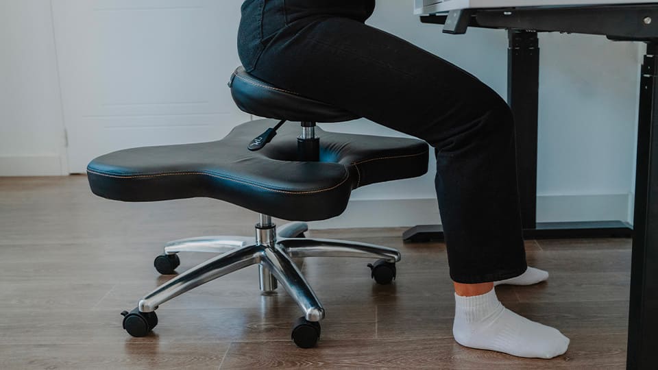 chaise ergonomique assis noire ZEN KQUEO