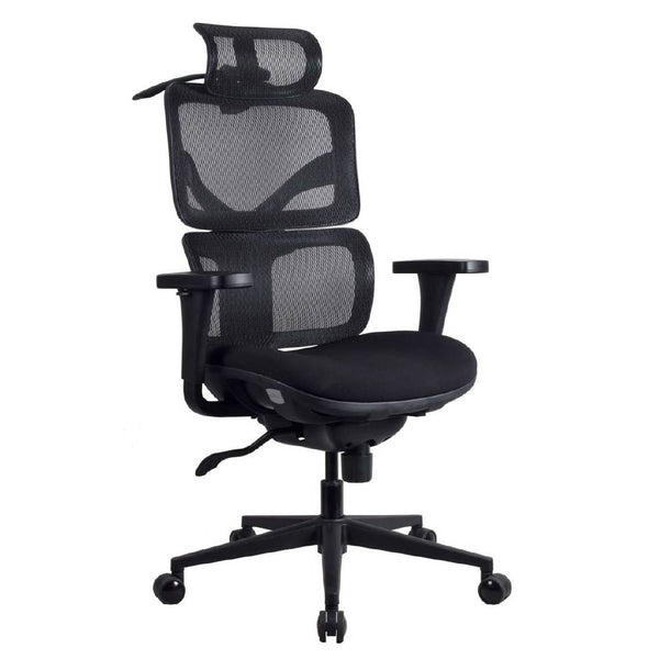Chaise ergonomique de bureau - TERRANA en mousse et maille