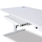grand tiroir pour bureau assis debout blanc lifestyle