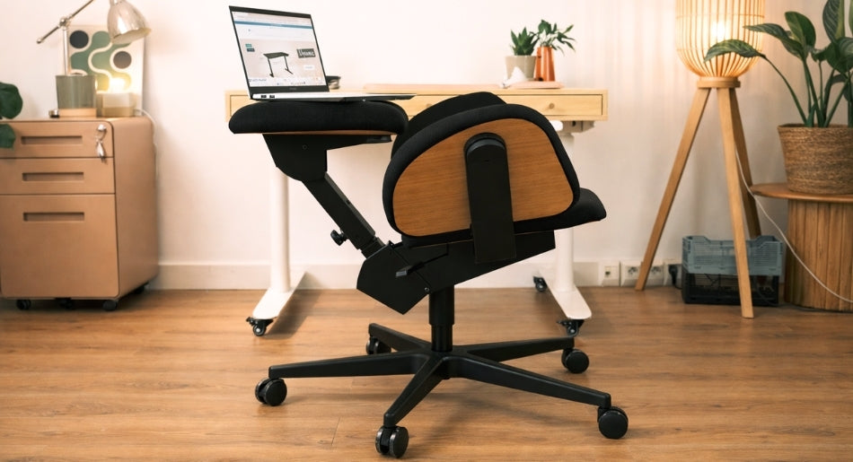 Base rassurante et solidement ancrée de la chaise de bureau dynamique FLOW