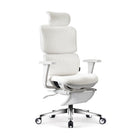 chaise de bureau bouclette blanche