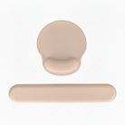Tapis de souris et repose-poignet beige KQUEO