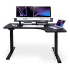 Bureau assis debout d'angle CORNER KQUEO noir