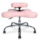 chaise ZEN assis en tailleur rose pale KQUEO