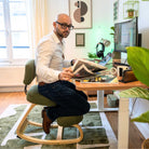 chaise ergonomique MOOVE bouclette verte KQUEO_ambiance
