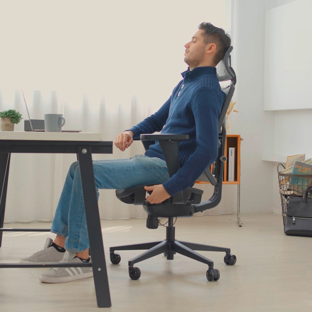 chaise de bureau ergonomique noire ELENA Kqueo_ambiance