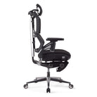 chaise ergonomique VERTEX PREMIUM noire avec repose pied
