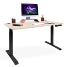 bureau debout 2 moteurs DYNAMIC noir chene clair