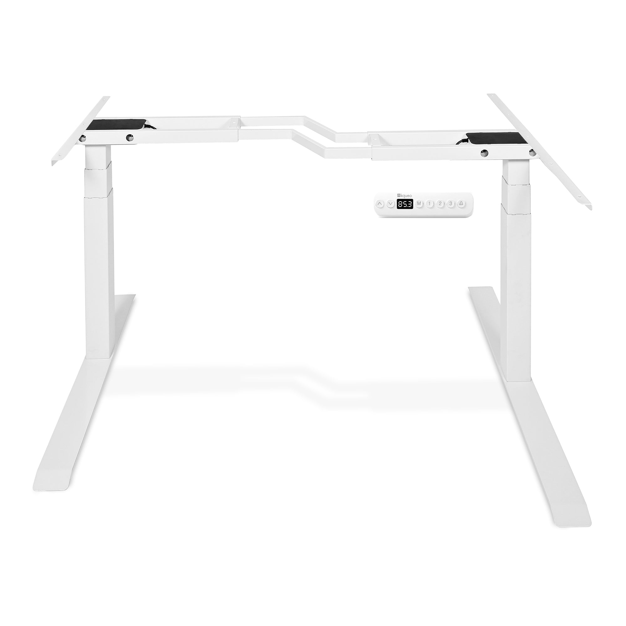 Piétement de bureau d'angle CORNER en L blanc KQUEO