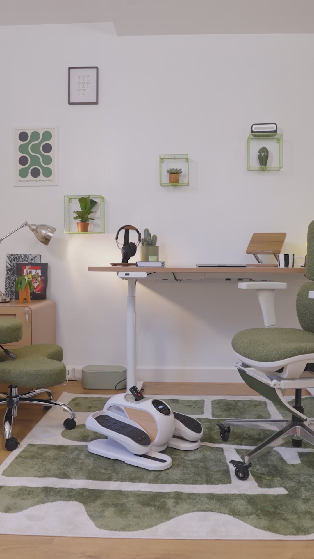 pédalier de bureau KQUEO vidéo lifestyle