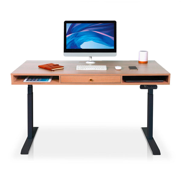 Bureau assis debout avec rangement - SPACE DYNAMIC