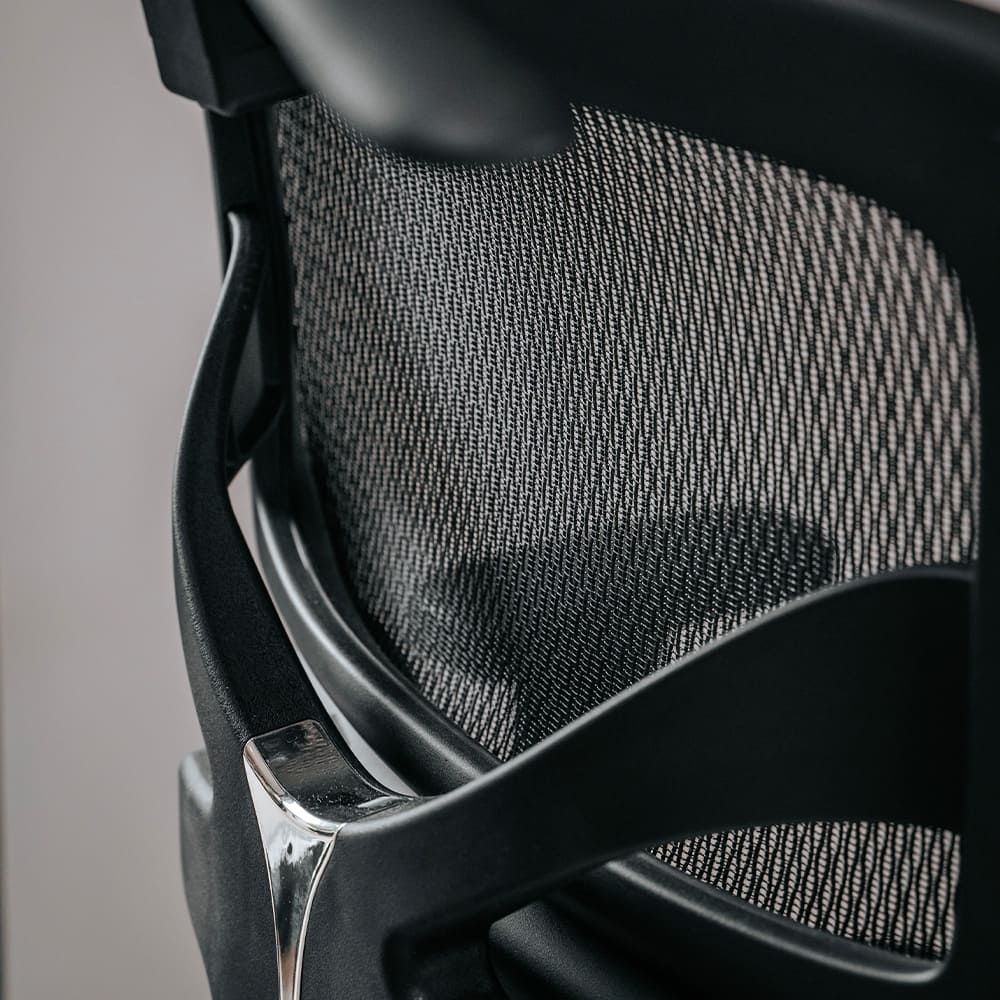 dossier chaise ergonomique noire TERRANA KQUEO