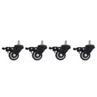 roues noires x4 en acier bureau assis debout KQUEO